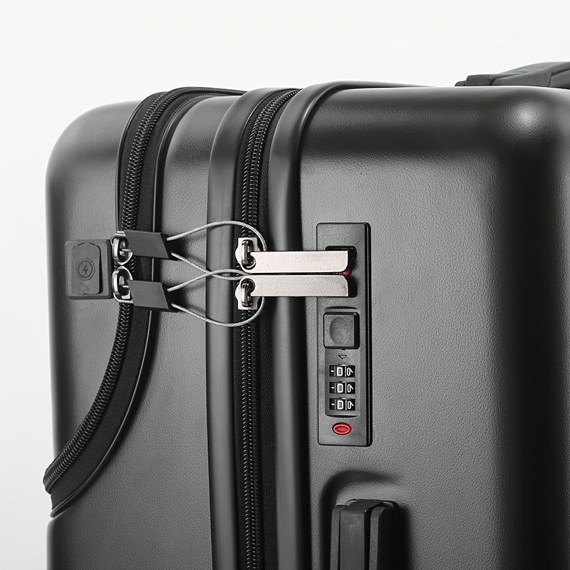 1pc 20 Inch Luggage, Travel Function Boarding Case, Luggage with Password Lock And Wheels, Suitable for Daily Use As A Neutral Bag Big Capacity Suitcase