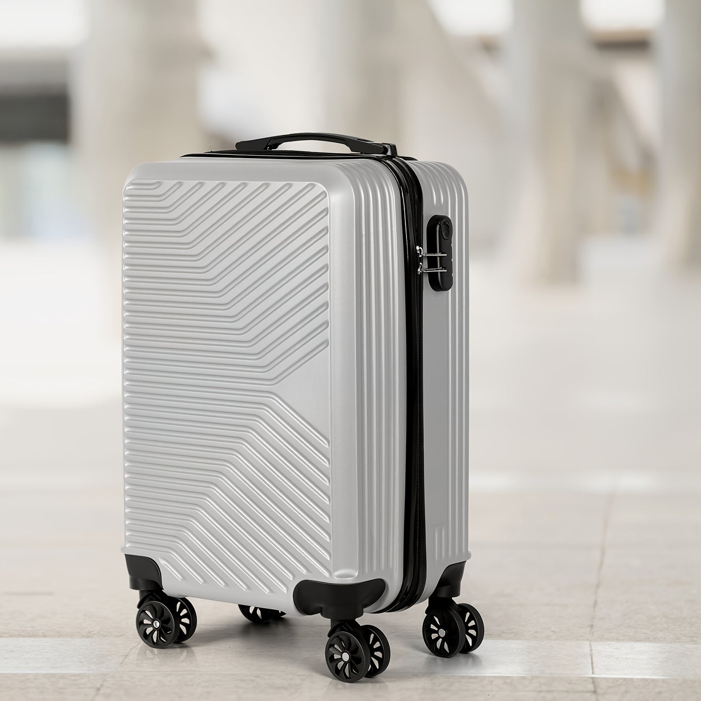 Expandable ABS PC Luggage With TSA Lock And Spinner Wheels
