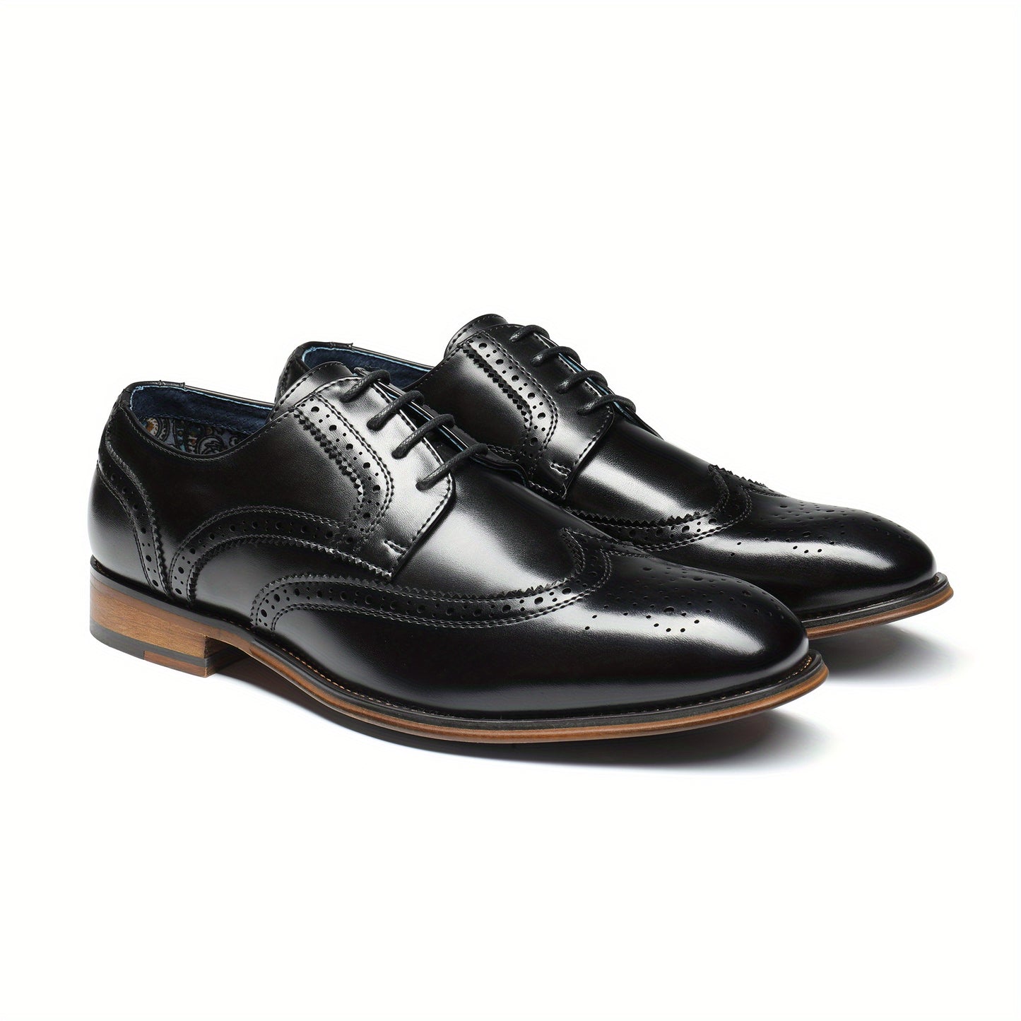 Bruno Marc Mens Elegant Oxford Dress Shoes Non Slip Sole