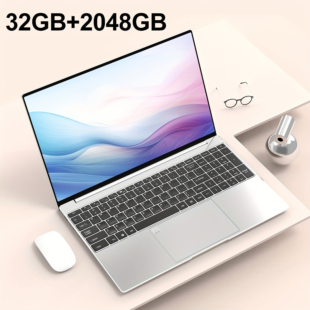 Celeron N5095 Laptop 32GB RAM 2TB SSD Privacy Camera