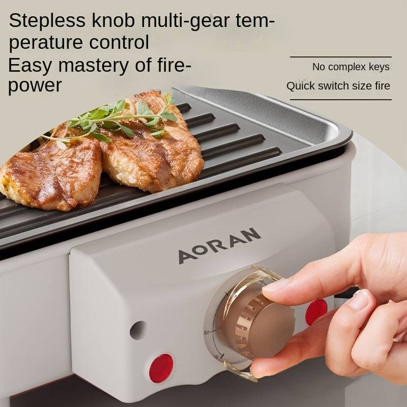 Aoran 1500W Smokeless Electric Grill Indoor Nonstick