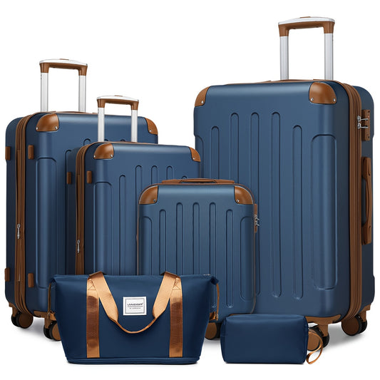 Hardside Luggage Set Expandable Spinner TSA Lock 6 Piece