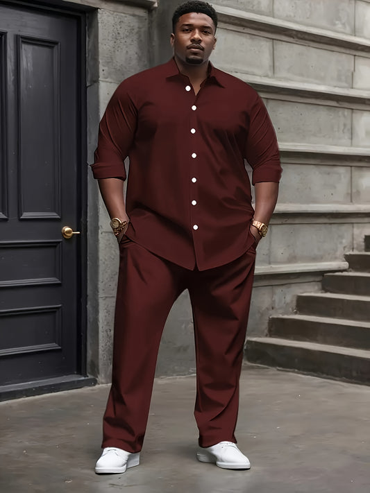 Casual Sport Suit For Men Polyester Regular Jacket Pants