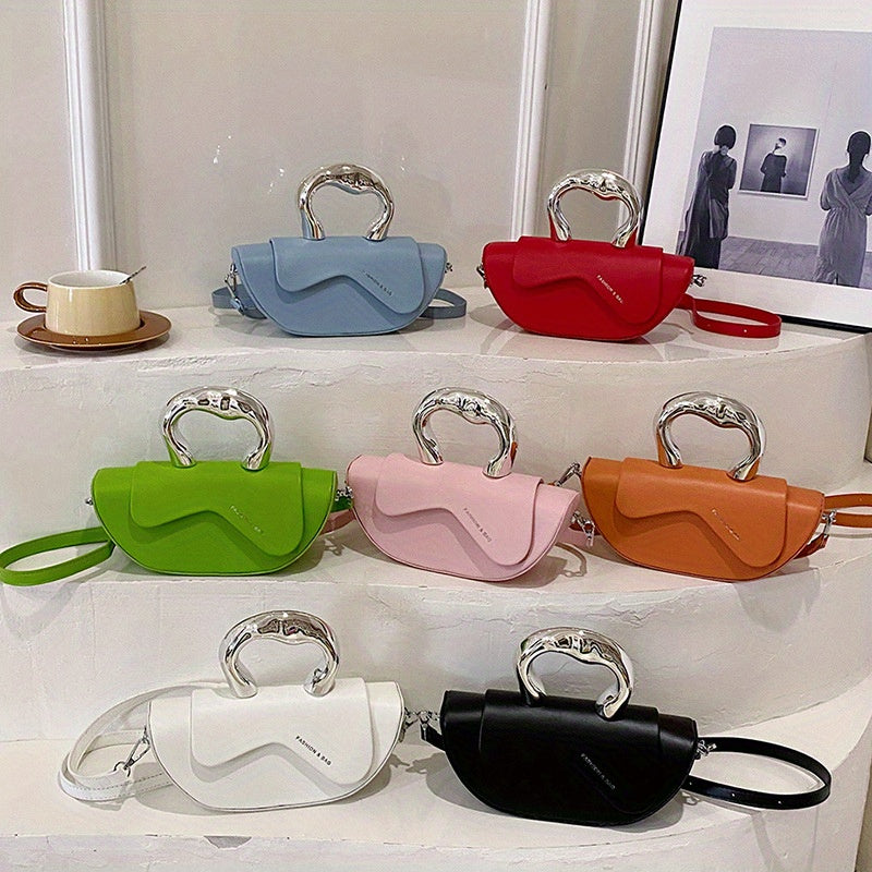 Cross Border Saddle Bags Messenger Bag For Women PU Leather