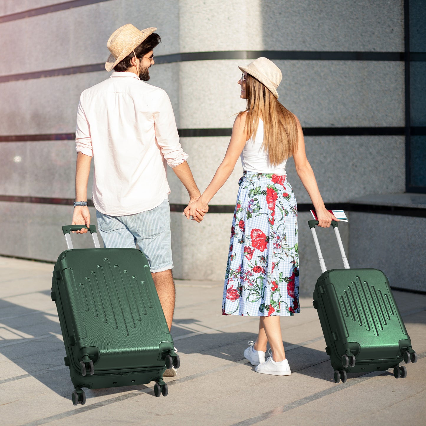 AUTOFOREVER ABS Carry On Luggage With TSA Lock And Wheels