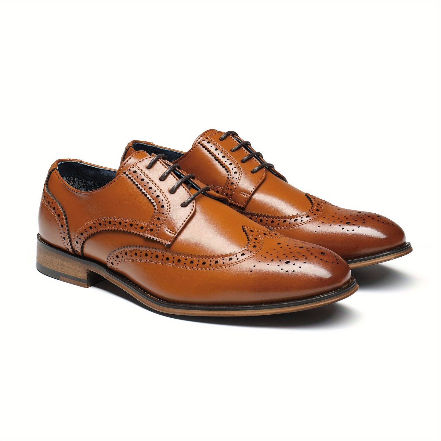 Bruno Marc Mens Elegant Oxford Dress Shoes Non Slip Sole