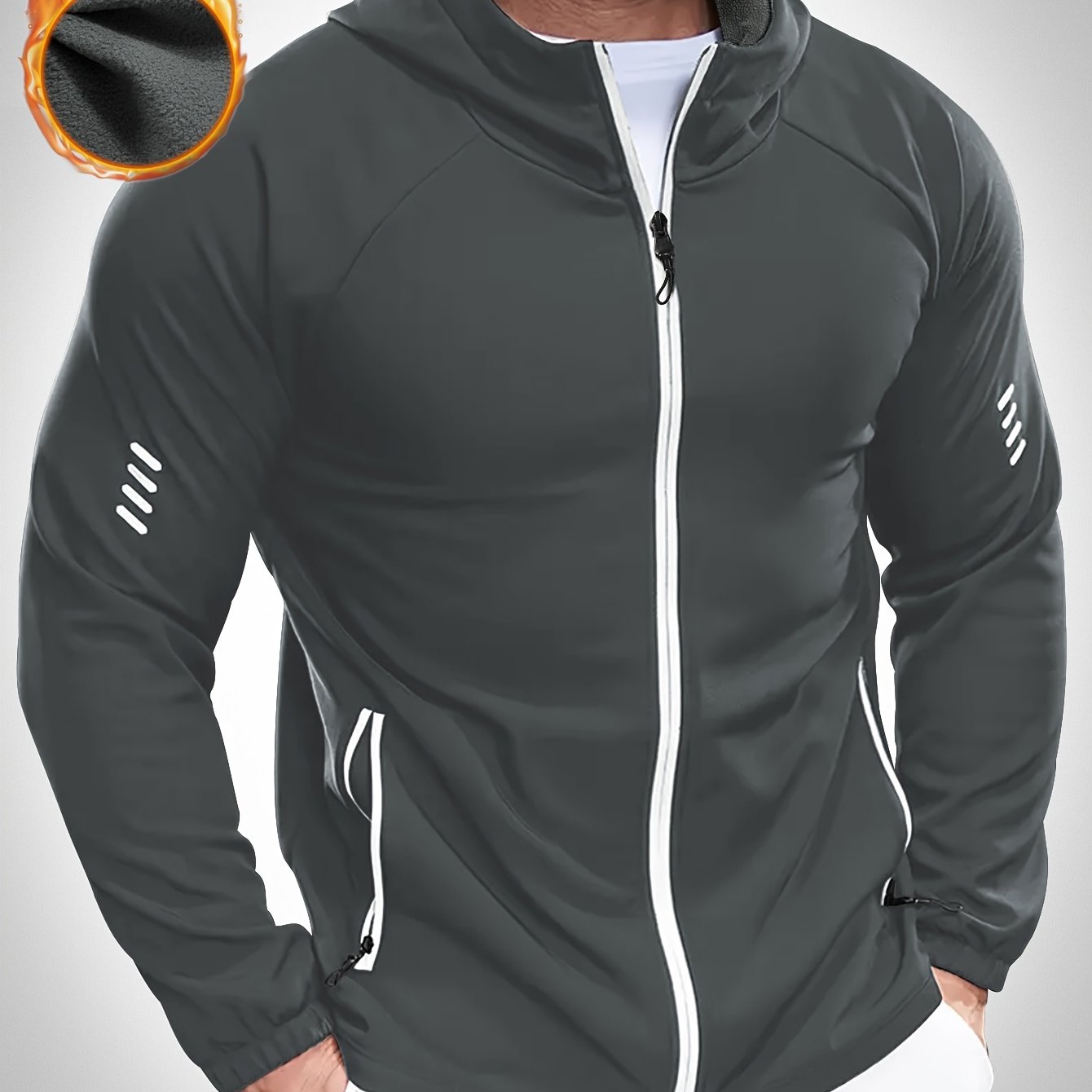 Keevoom Hooded Zipper Cardigan Jacket For Outdoor Activities