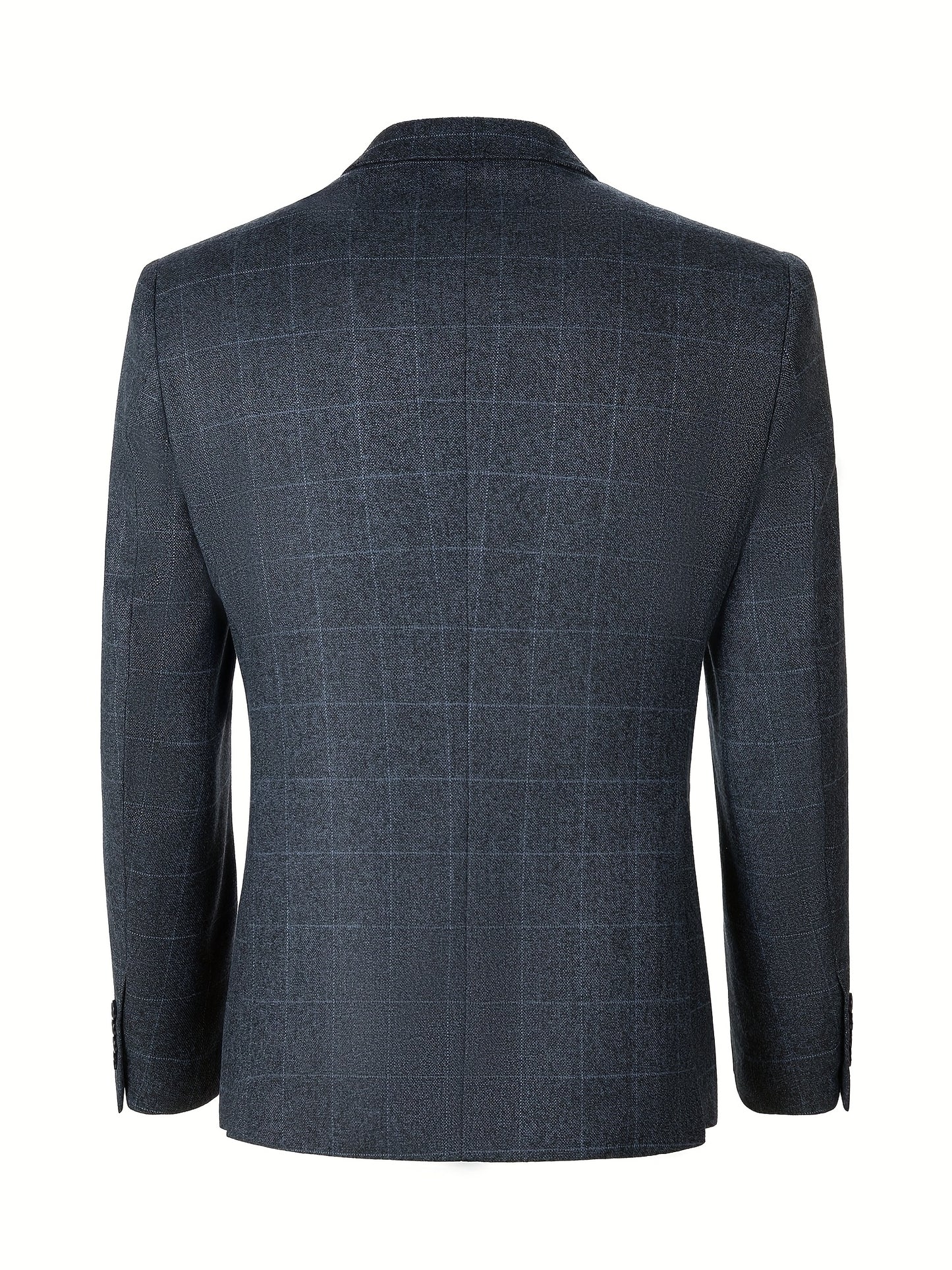 LYNERUN 3 Piece Suit Set Men Slim Fit Blazer Vest Pants