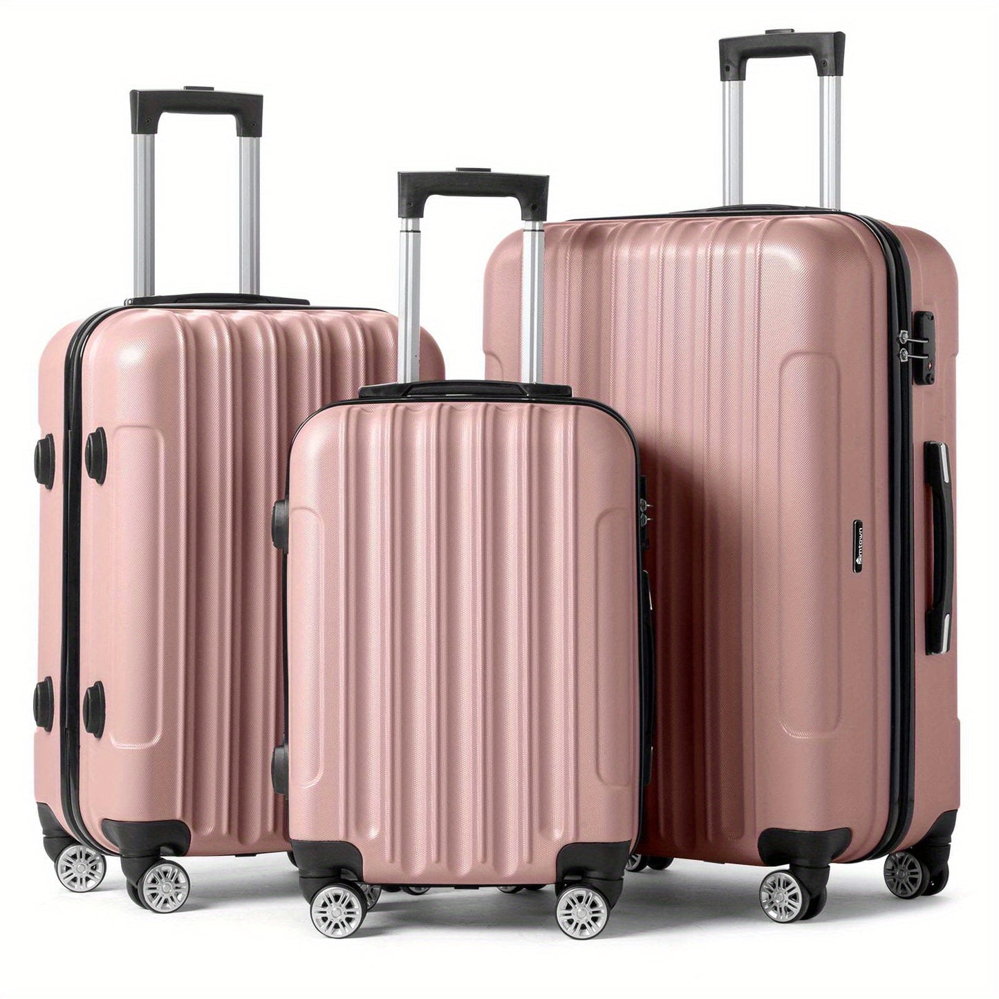 AutoForever Hard Shell Luggage 3pc With 360 Spinner Wheels