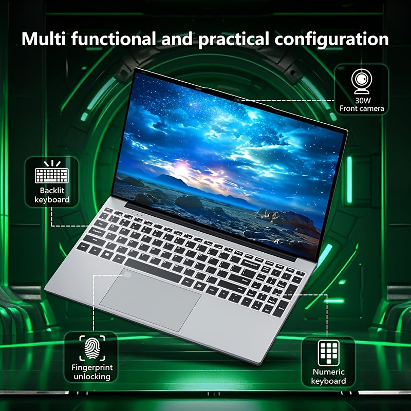 Gaming Laptop Celeron N5095 32GB RAM 2TB SSD Backlit