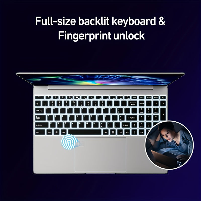 N5095 Laptop 32GB RAM 1TB SSD Fingerprint Backlit Keyboard