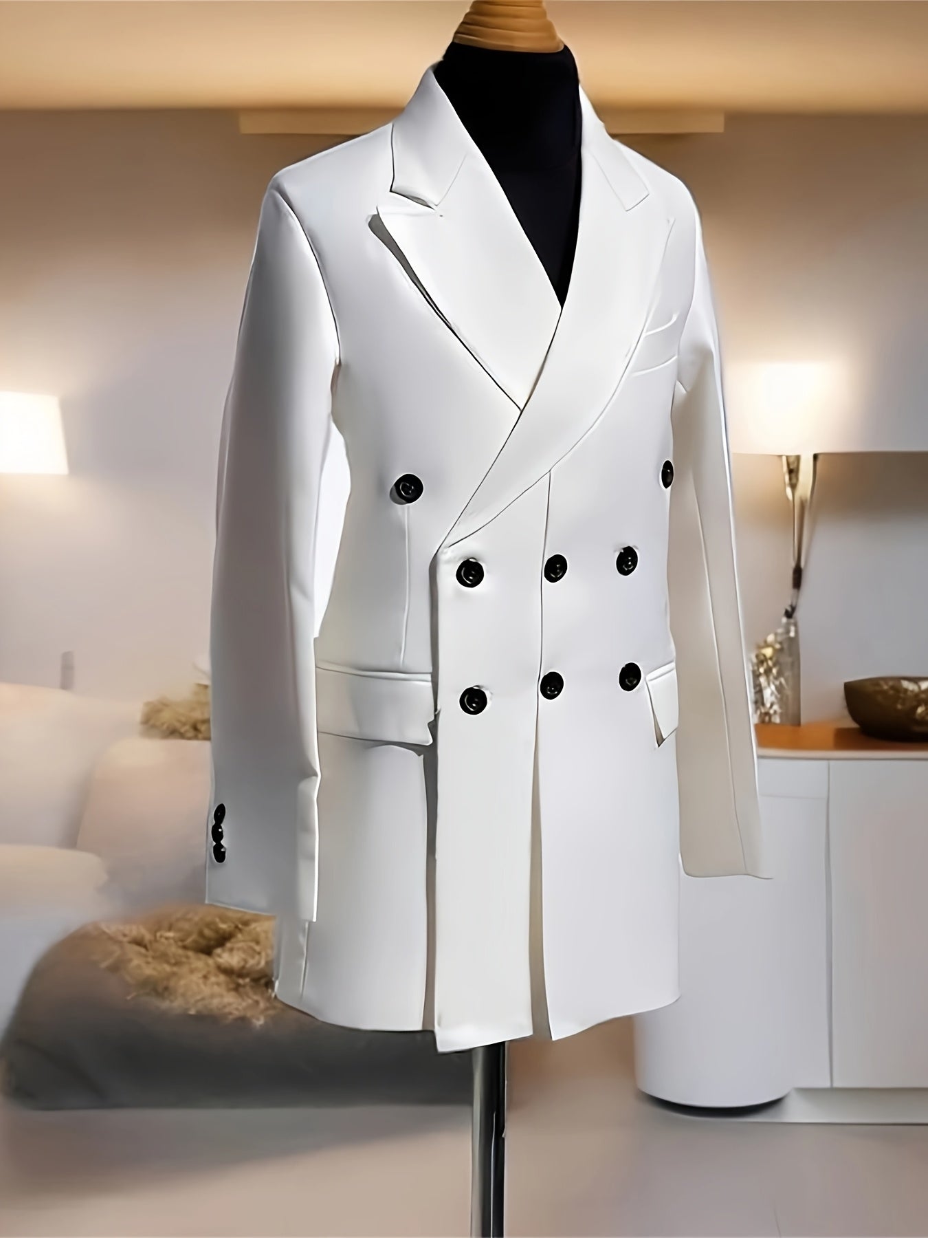 Mens Shawl Collar Tuxedo Blazer Polyester All Season Wedding