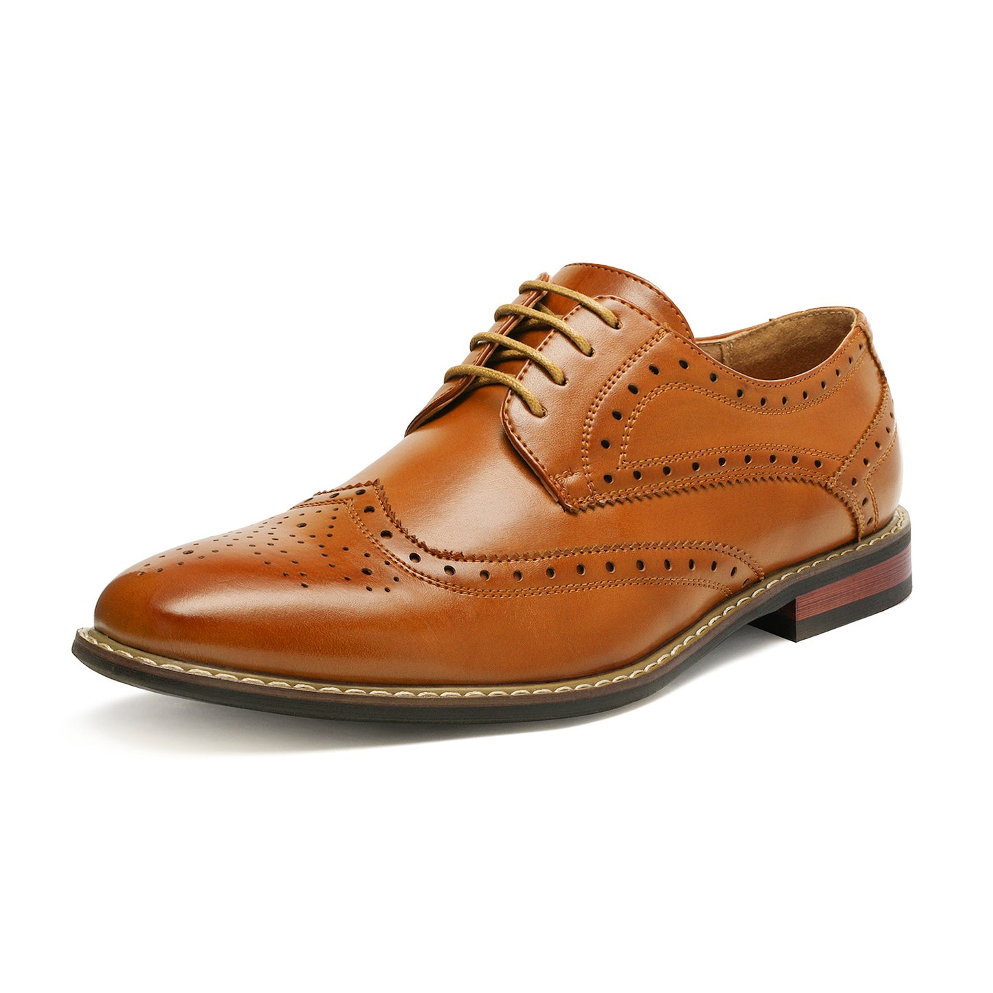 BRUNO MARC Men's Classic Italian Wingtip Oxford Dress Shoes