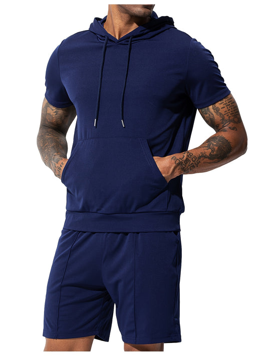 Arjen Kroos Mens Summer Sports Hoodie And Shorts Set