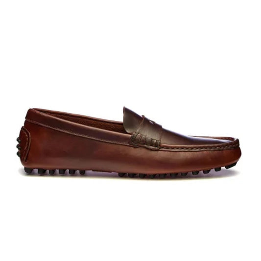 FROATS Oiled Leather Driving Moc Penny Loafer For Men