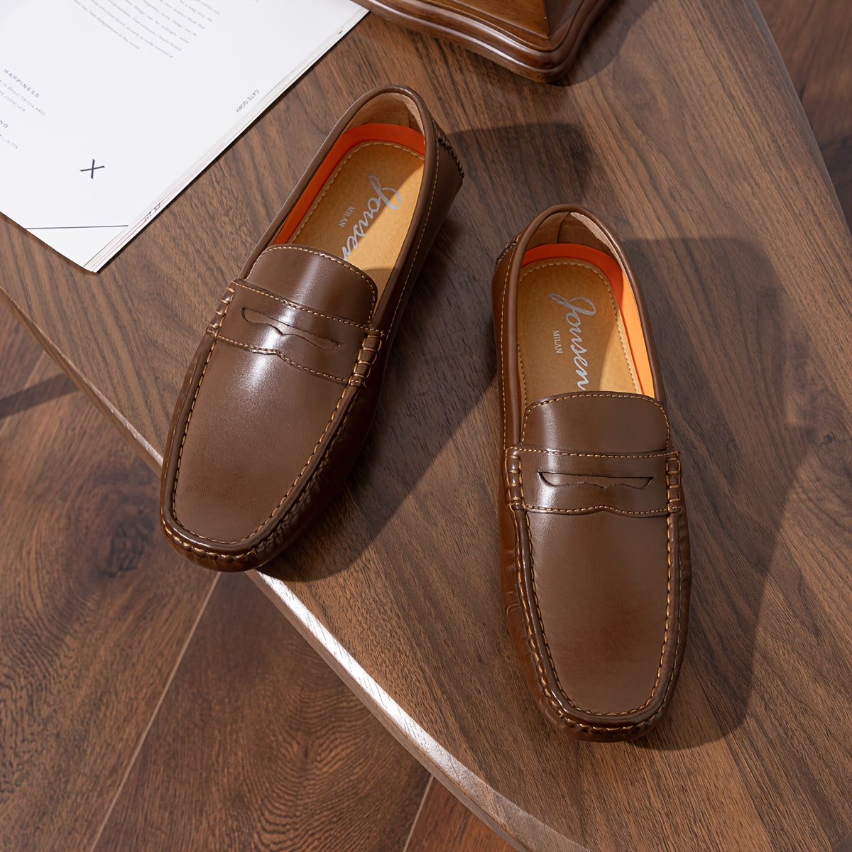 JOUSEN Mens Casual Loafers Slip On Penny Driving Shoes