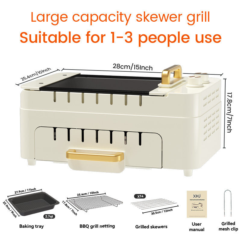 All Nations Emporium Smokeless Electric Grill Temp Control