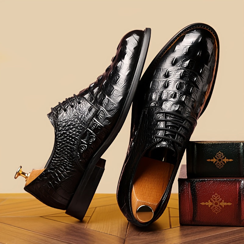 Men's Loafer Shoes Pointed Toe Cow Leather Upper All Season