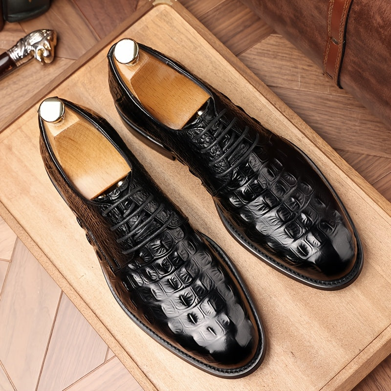 Men's Loafer Shoes Pointed Toe Cow Leather Upper All Season