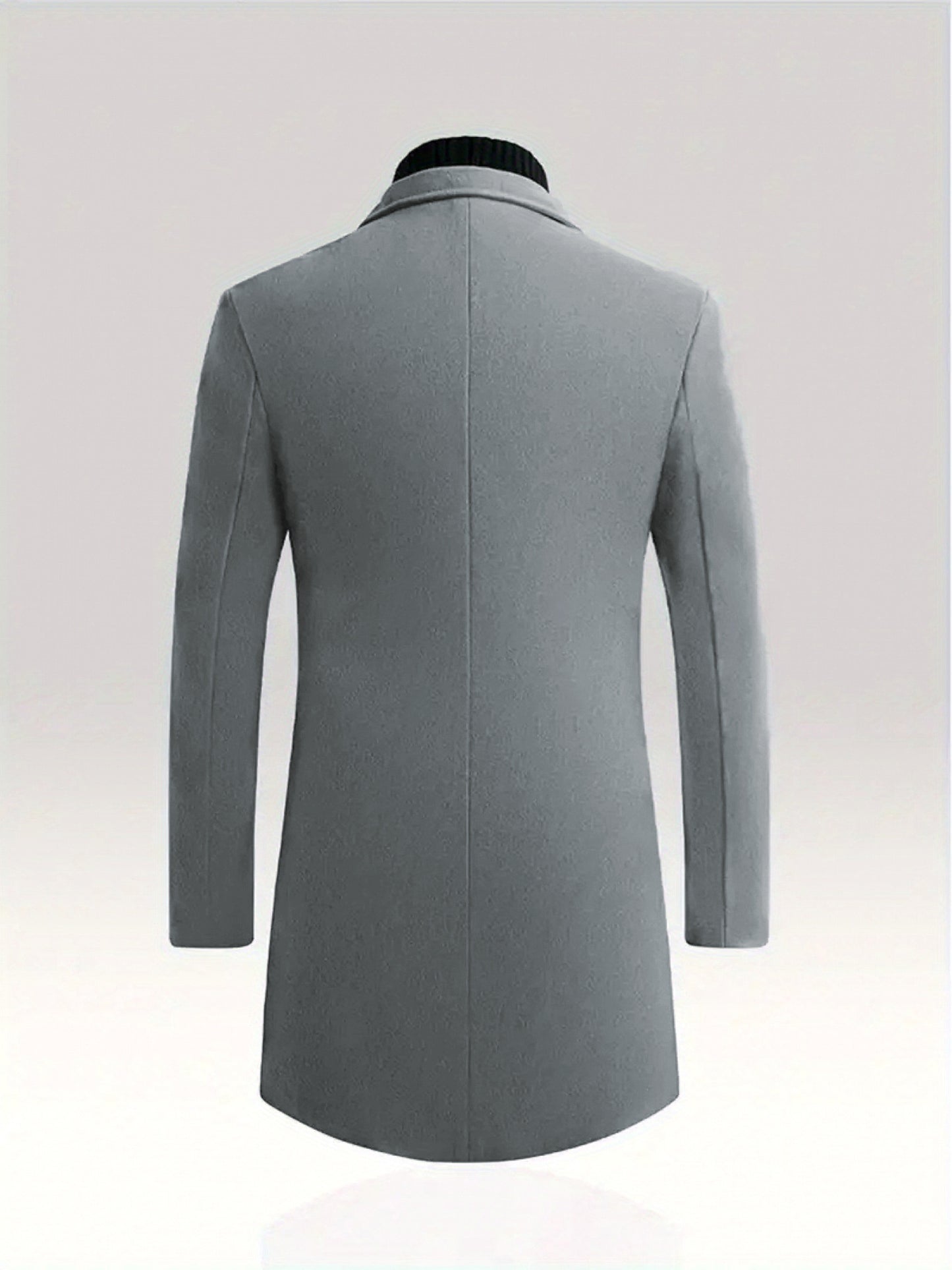 Slim Fit Fleece Coat With Lapel Collar Blazer Style Jacket