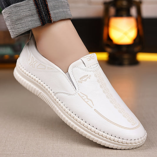 Men's Casual Slip On Shoes PU Upper Rubber Sole All Season