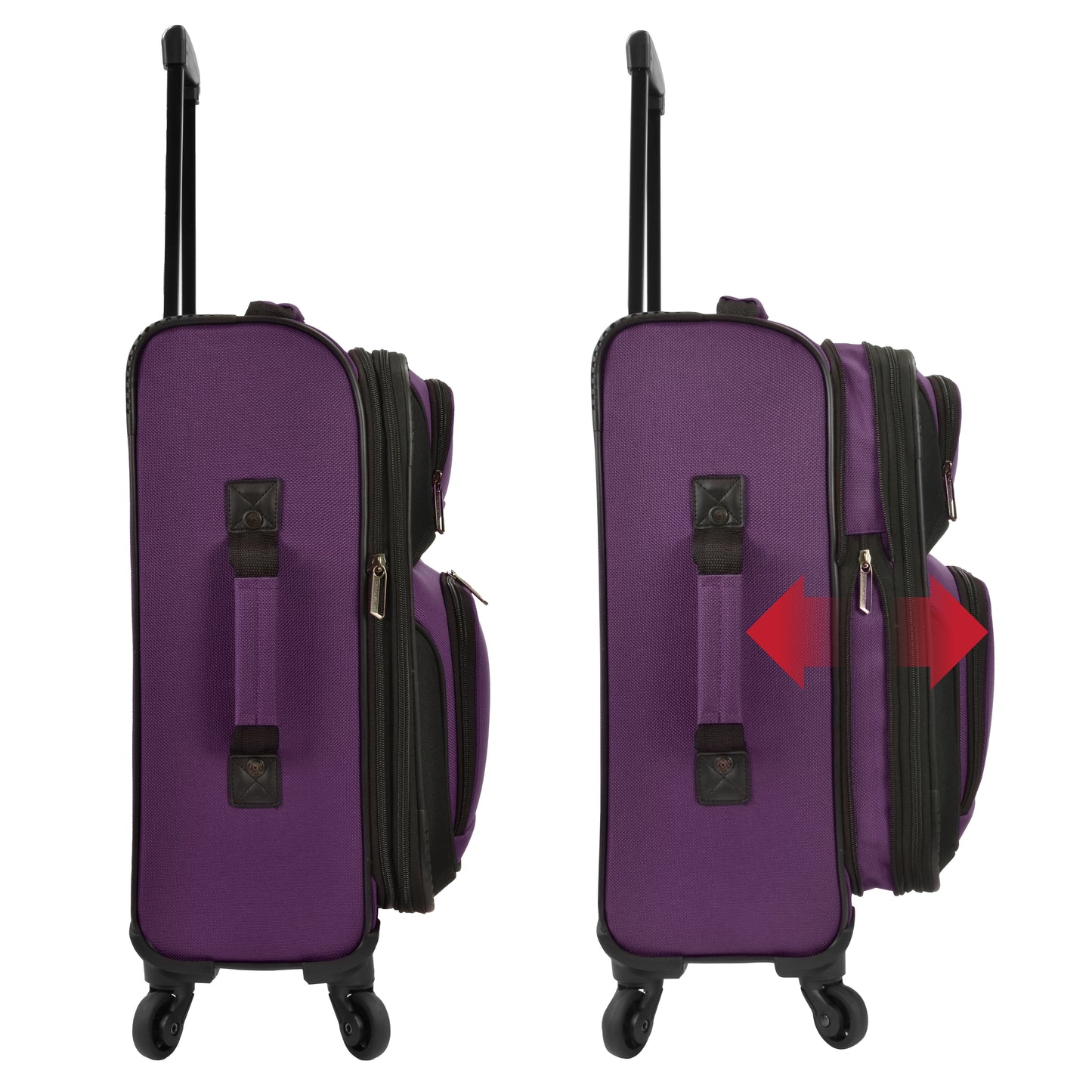 US Traveler Rio II TwoPiece CarryOn LuggageCase Set