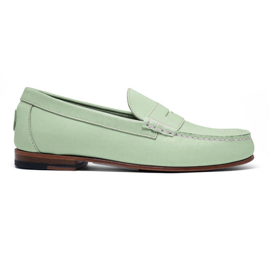 Lombard Premium Leather Penny Loafer Leather Sole Shoes