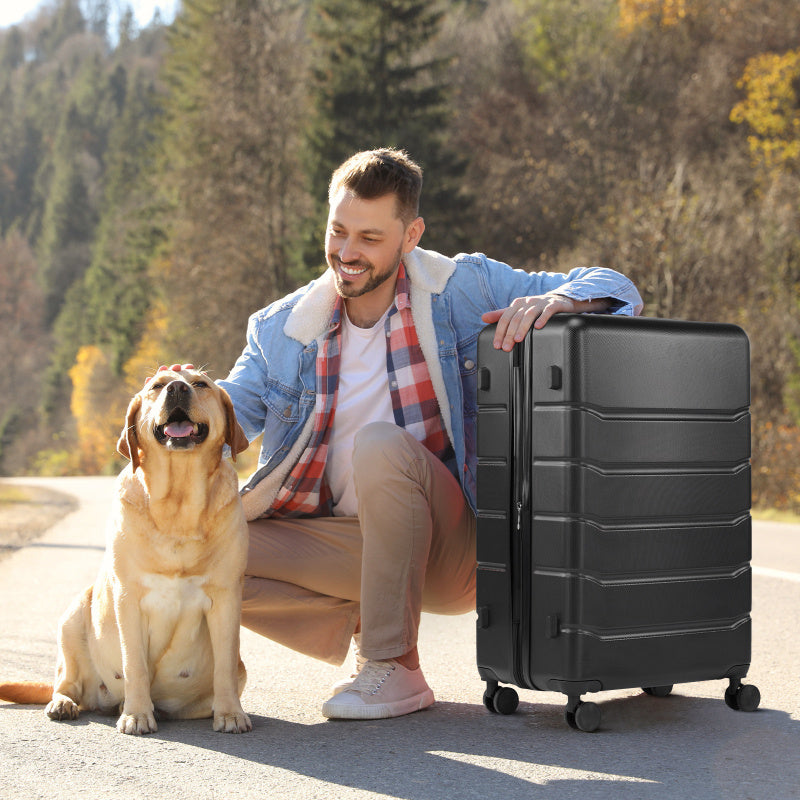 Hard Shell Expandable Spinner Luggage With TSA Lock Travel